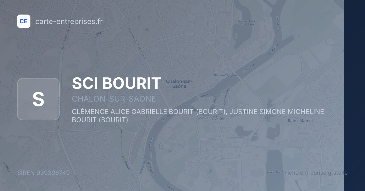 SCI BOURIT — 939398749 — fiche entreprise