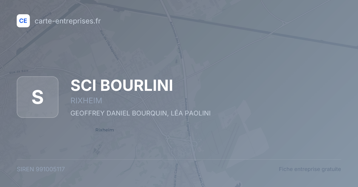 SCI BOURLINI — 991005117 — fiche entreprise