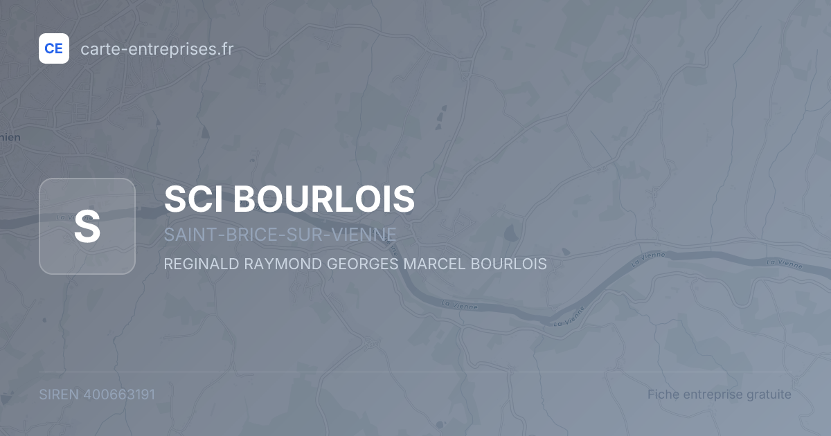SCI BOURLOIS — 400663191 — fiche entreprise