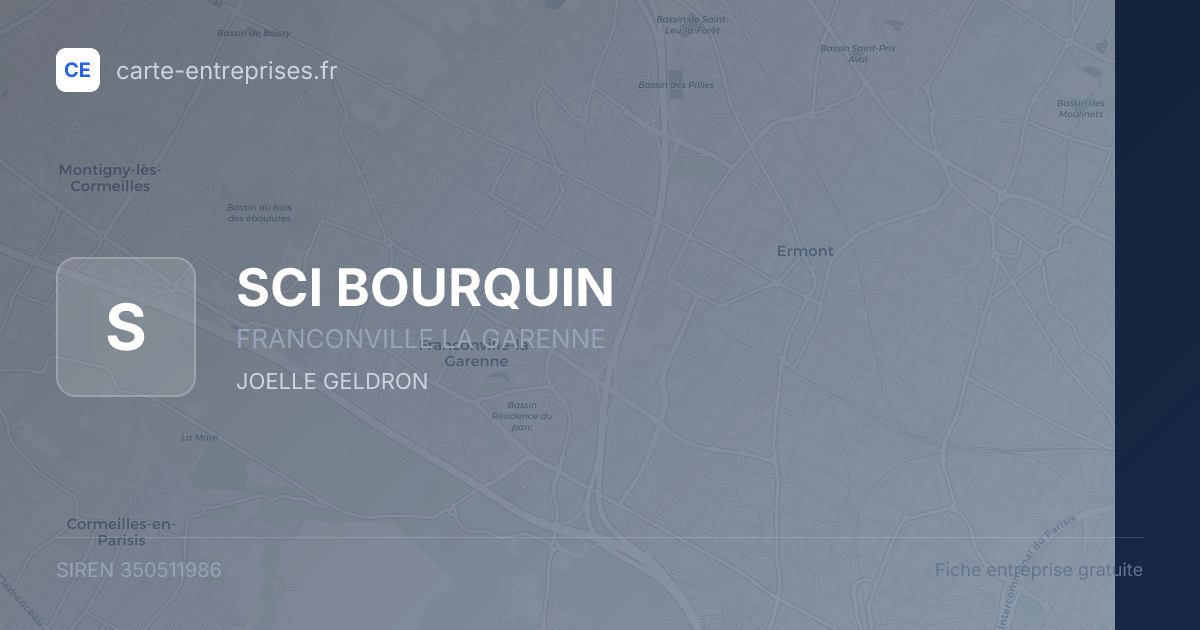 SCI BOURQUIN — 350511986 — fiche entreprise