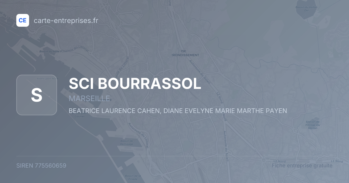SCI BOURRASSOL — 775560659 — fiche entreprise