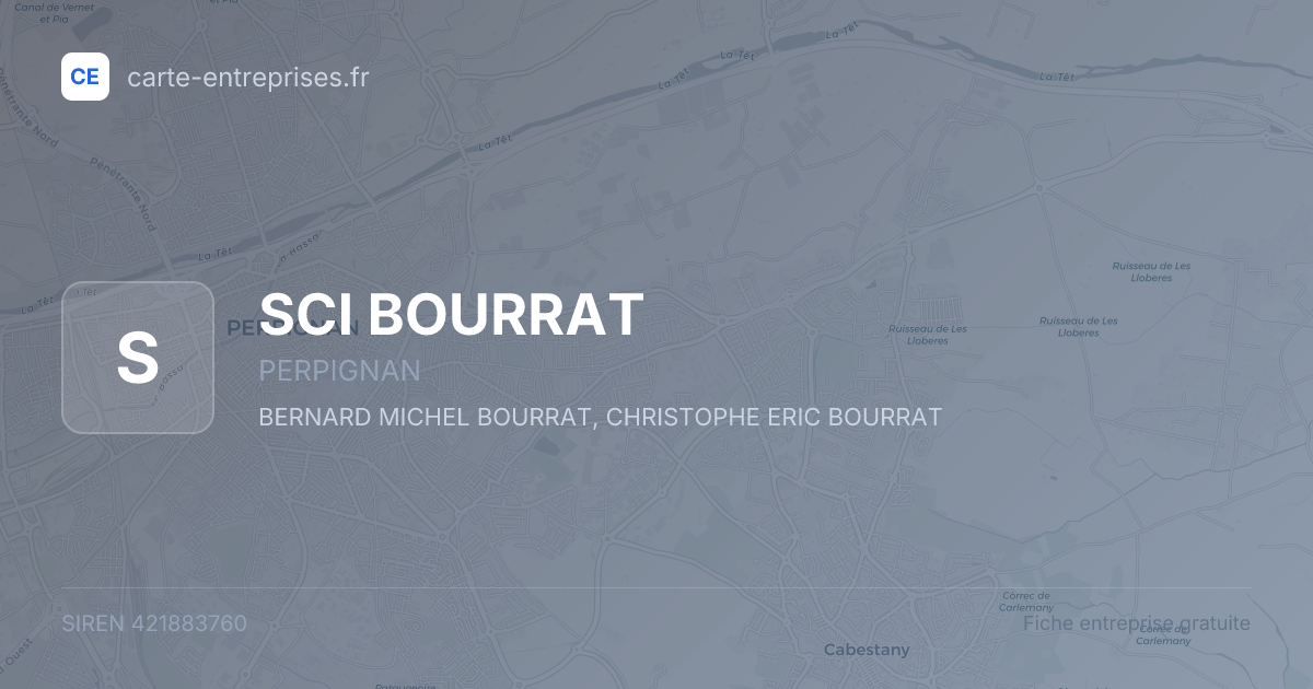 SCI BOURRAT — 421883760 — fiche entreprise