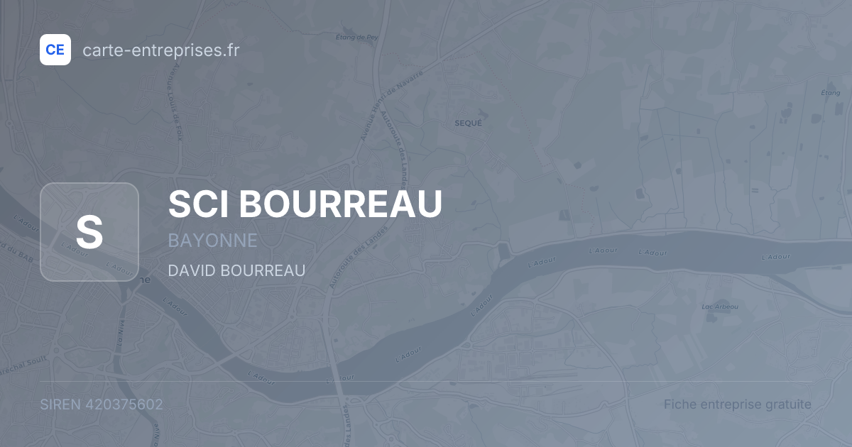 SCI BOURREAU — 420375602 — fiche entreprise