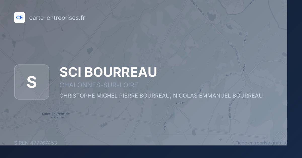 SCI BOURREAU — 477767453 — fiche entreprise