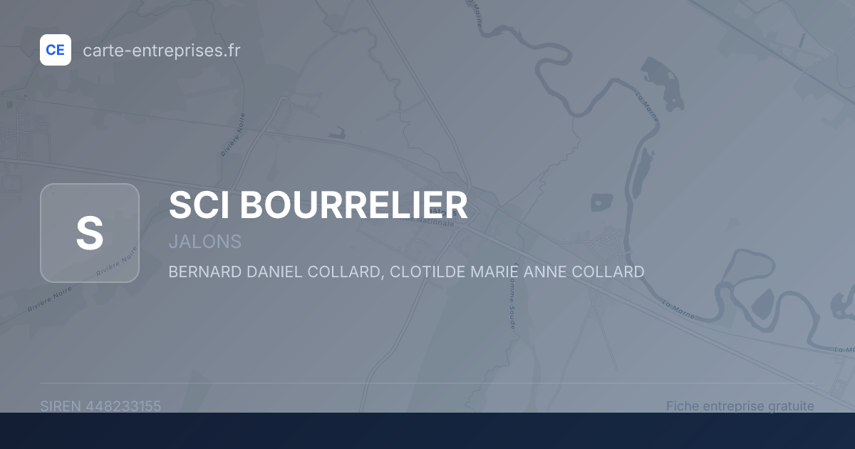 SCI BOURRELIER — 448233155 — fiche entreprise