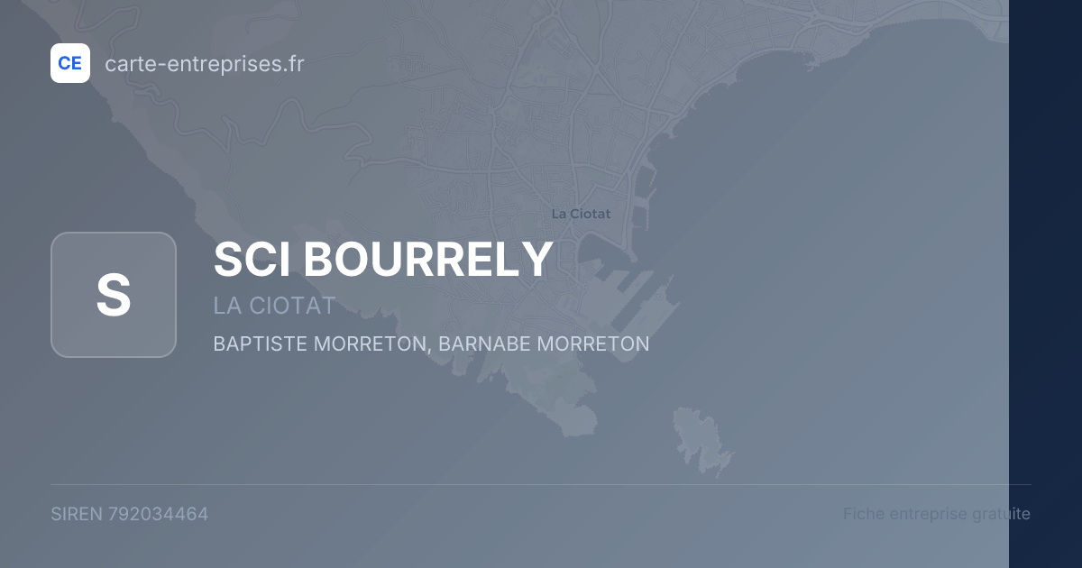 SCI BOURRELY — 792034464 — fiche entreprise