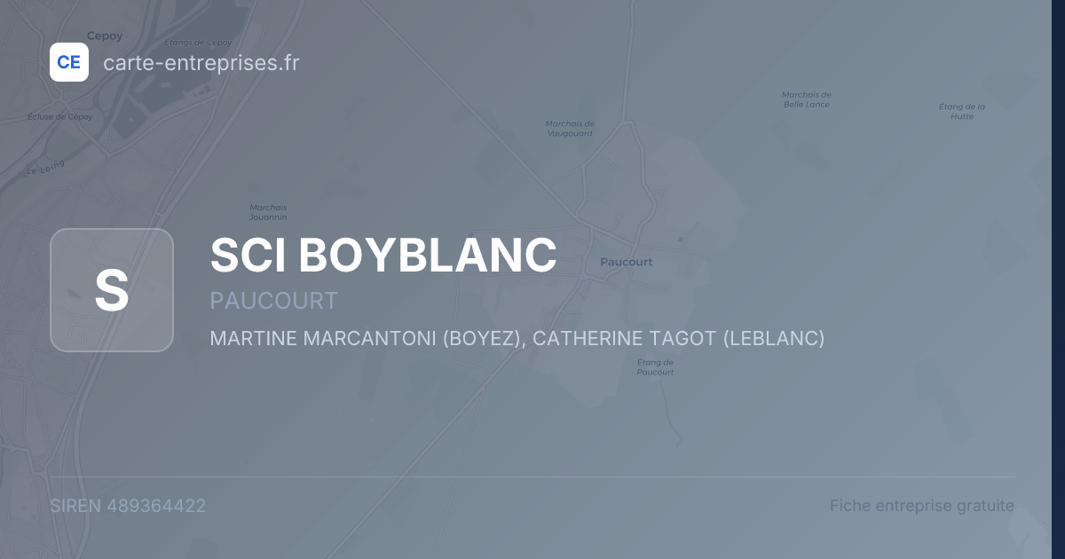 SCI BOYBLANC — 489364422 — fiche entreprise