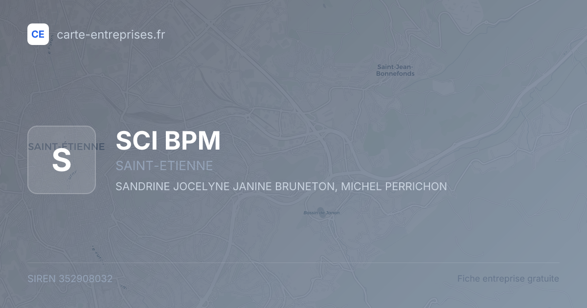 SCI BPM — 352908032 — fiche entreprise