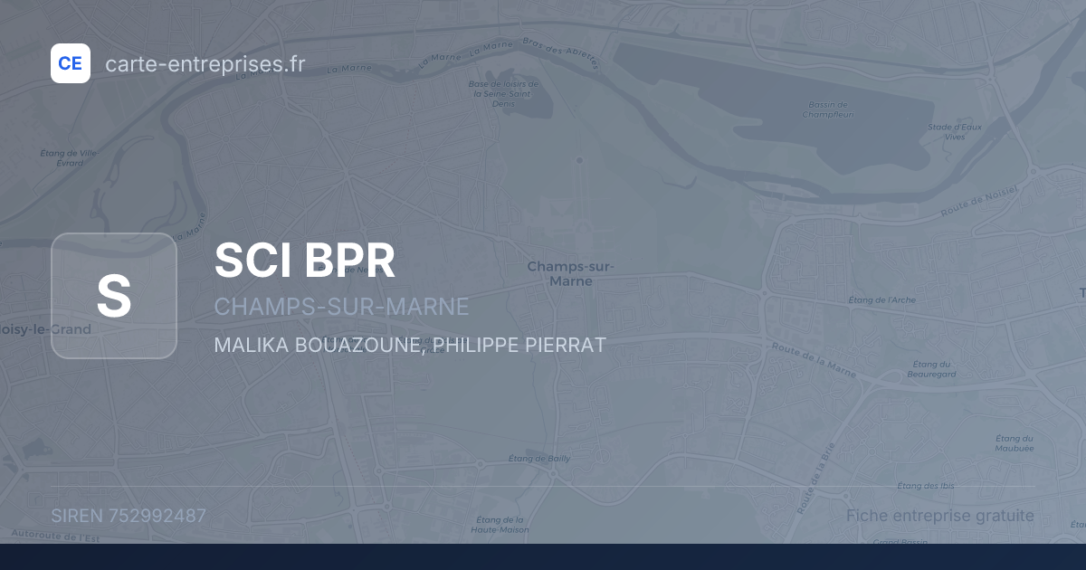 SCI BPR — 752992487 — fiche entreprise