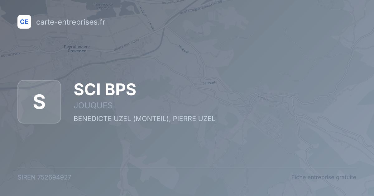 SCI BPS — 752694927 — fiche entreprise