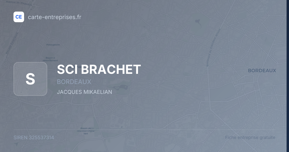 SCI BRACHET — 325537314 — fiche entreprise
