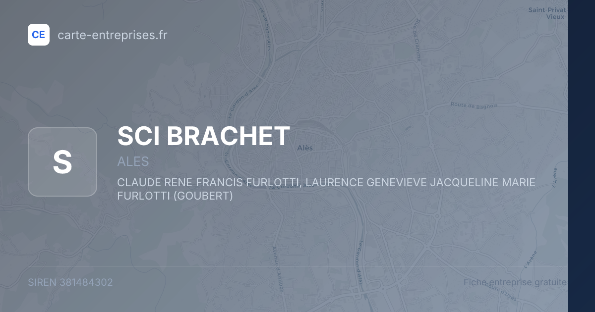 SCI BRACHET — 381484302 — fiche entreprise