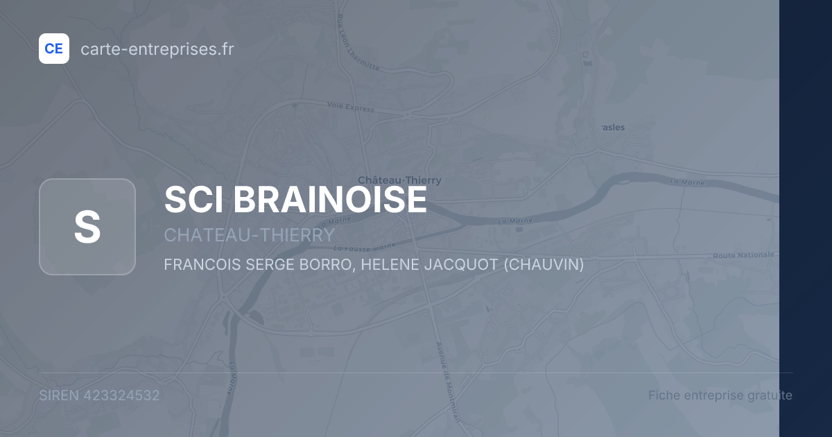 SCI BRAINOISE — 423324532 — fiche entreprise
