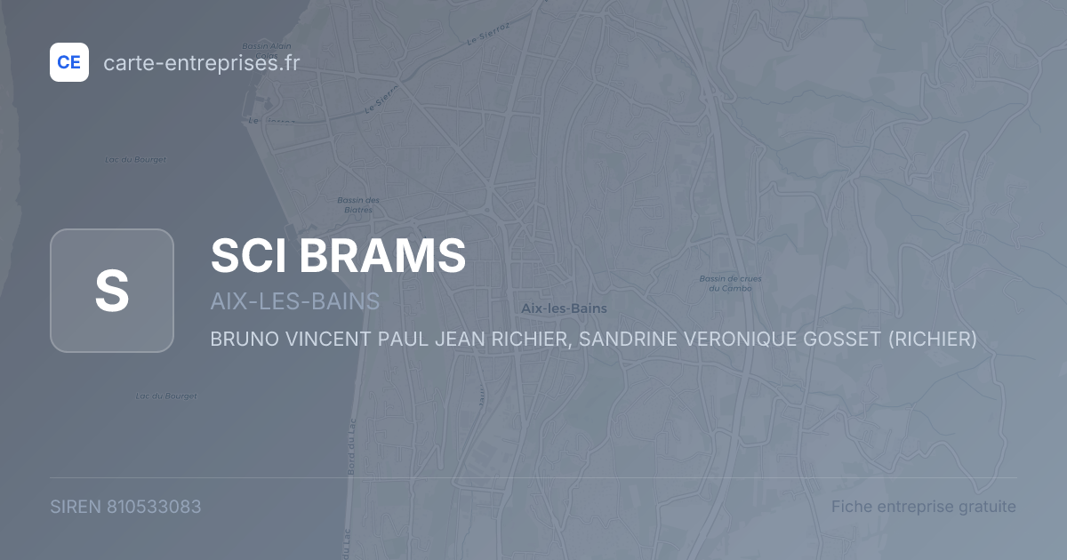 SCI BRAMS — 810533083 — fiche entreprise