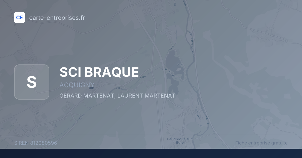 SCI BRAQUE — 812080596 — fiche entreprise