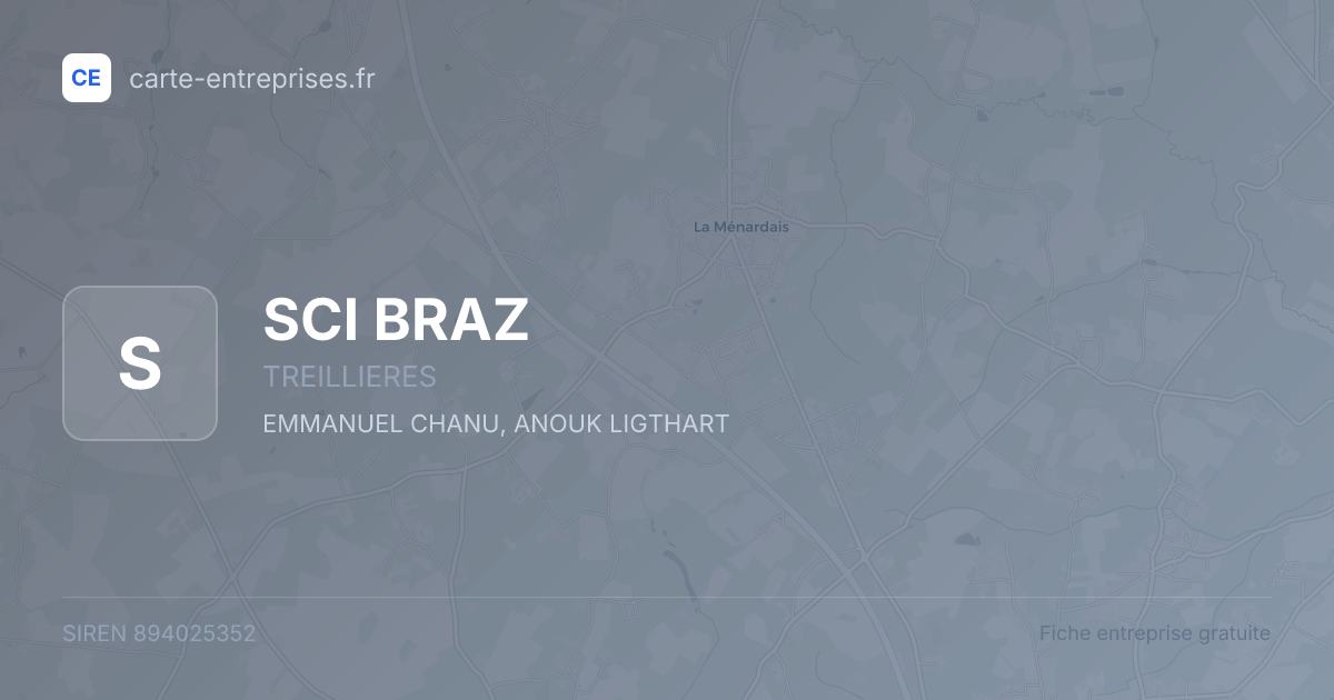SCI BRAZ — 894025352 — fiche entreprise