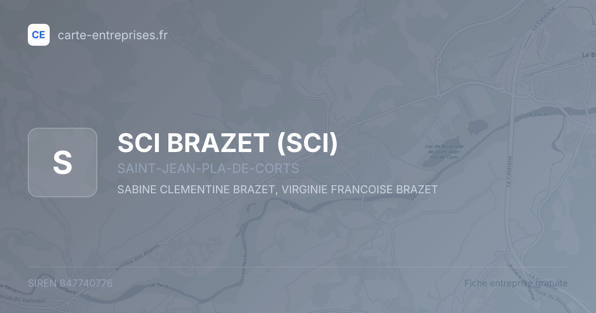 SCI BRAZET (SCI) — 847740776 — fiche entreprise