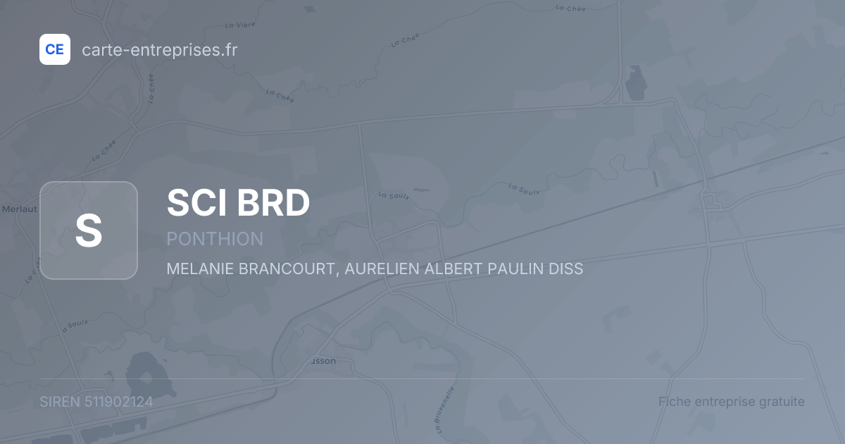 SCI BRD — 511902124 — fiche entreprise