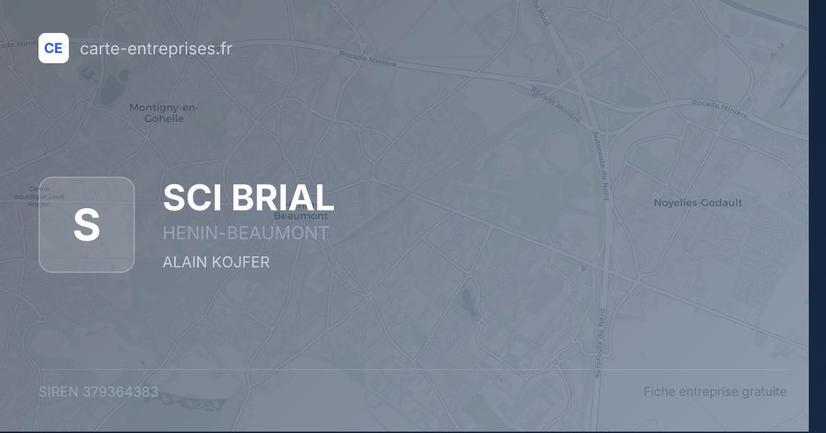 SCI BRIAL — 379364383 — fiche entreprise