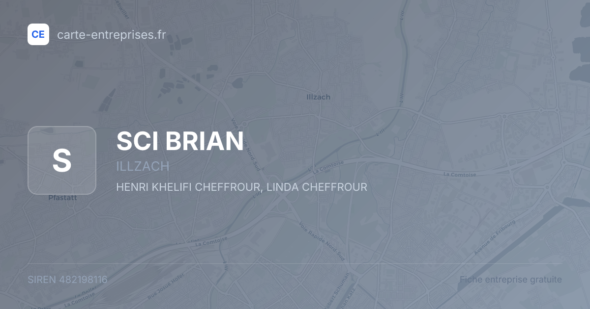 SCI BRIAN — 482198116 — fiche entreprise
