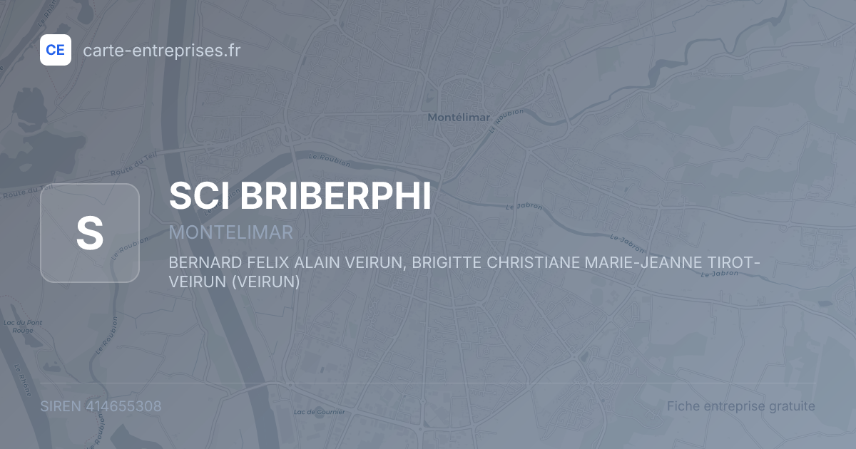 SCI BRIBERPHI — 414655308 — fiche entreprise