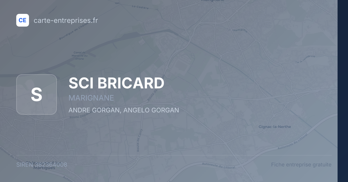 SCI BRICARD — 382364008 — fiche entreprise