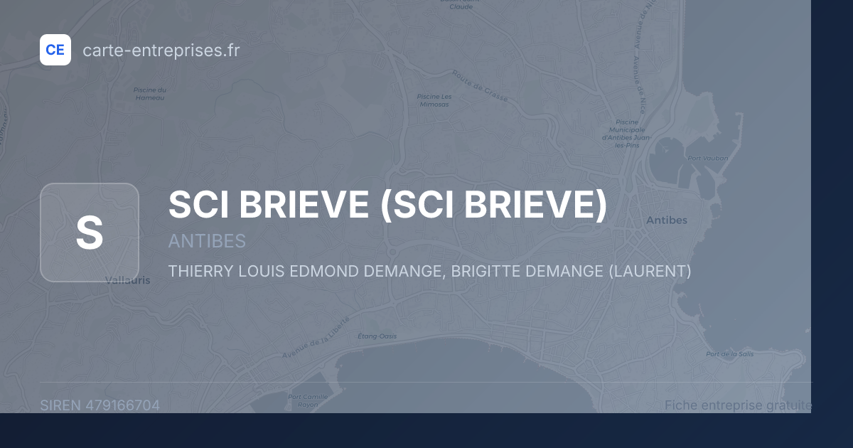 SCI BRIEVE — 479166704 — fiche entreprise