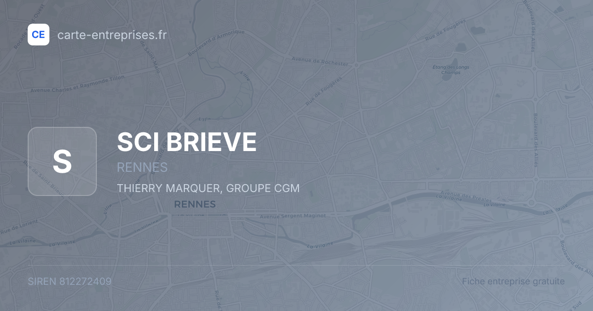 SCI BRIEVE — 812272409 — fiche entreprise