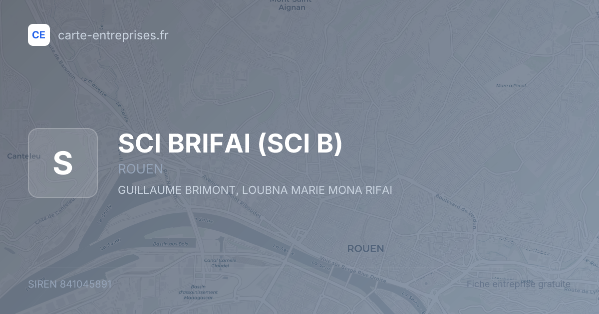 SCI BRIFAI (SCI B) — 841045891 — fiche entreprise