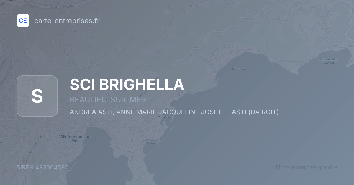 SCI BRIGHELLA — 493364590 — fiche entreprise