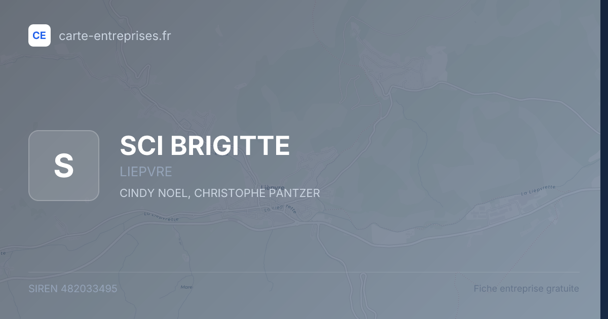SCI BRIGITTE — 482033495 — fiche entreprise
