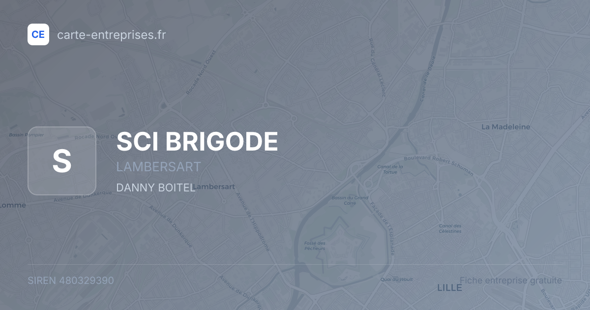 SCI BRIGODE — 480329390 — fiche entreprise