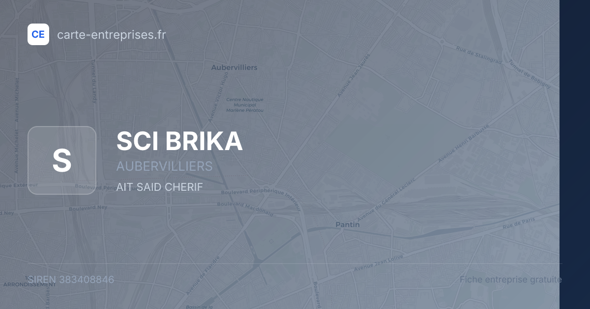 SCI BRIKA — 383408846 — fiche entreprise