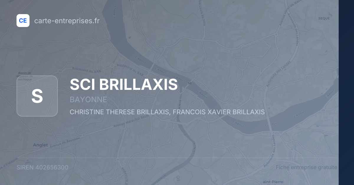 SCI BRILLAXIS — 402656300 — fiche entreprise