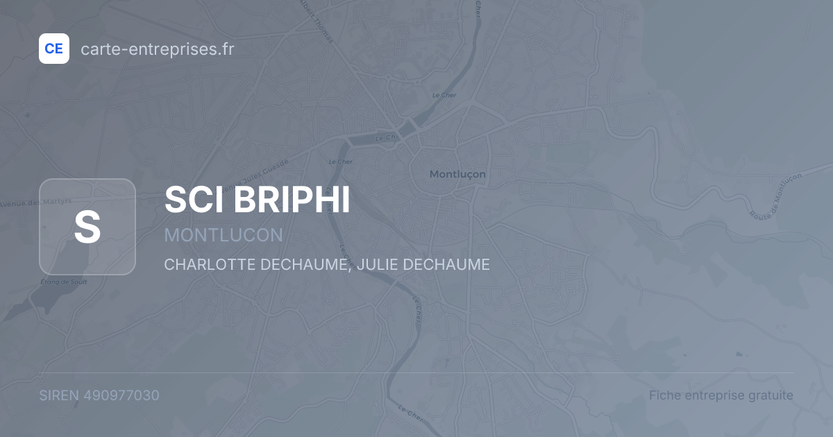 SCI BRIPHI — 490977030 — fiche entreprise