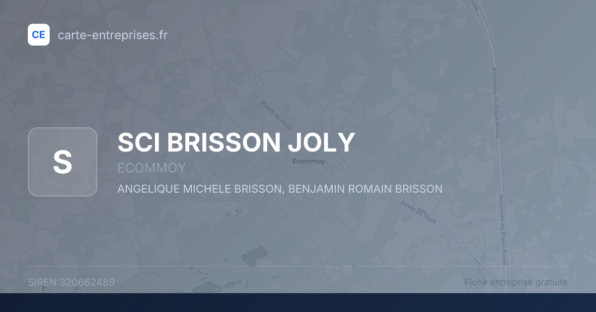 SCI BRISSON JOLY — 320662489 — fiche entreprise