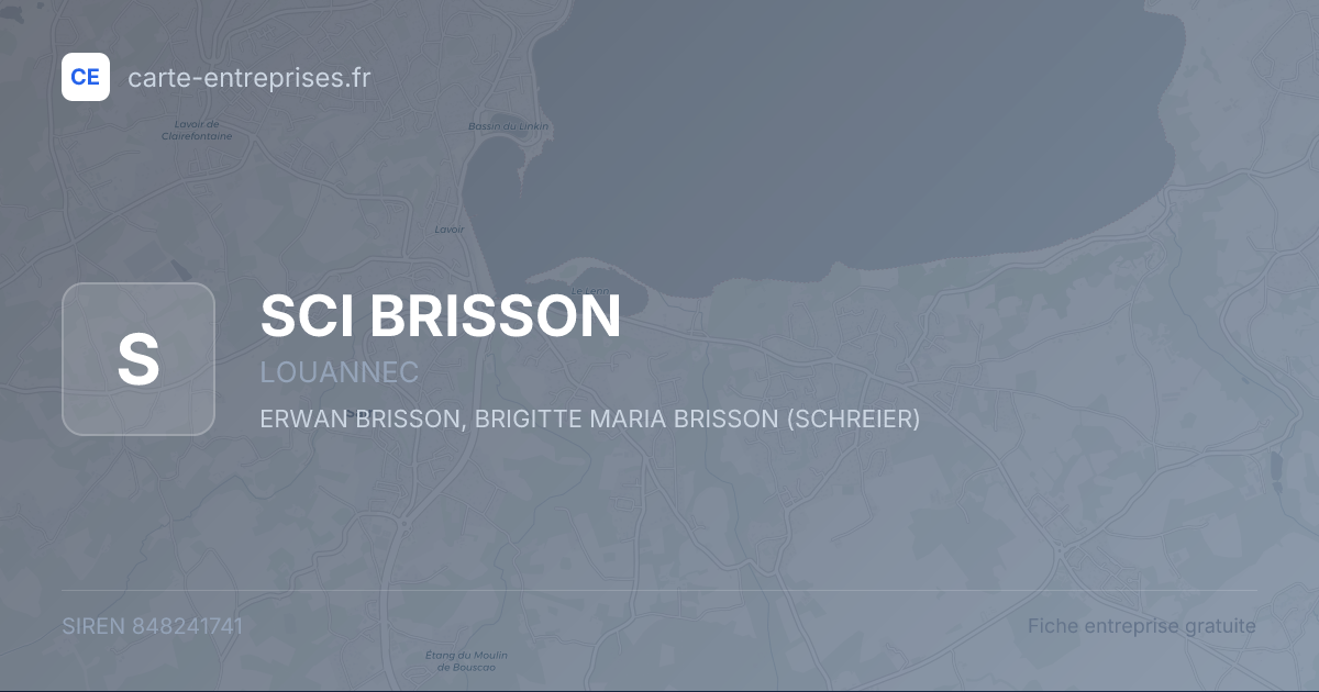 SCI BRISSON — 848241741 — fiche entreprise