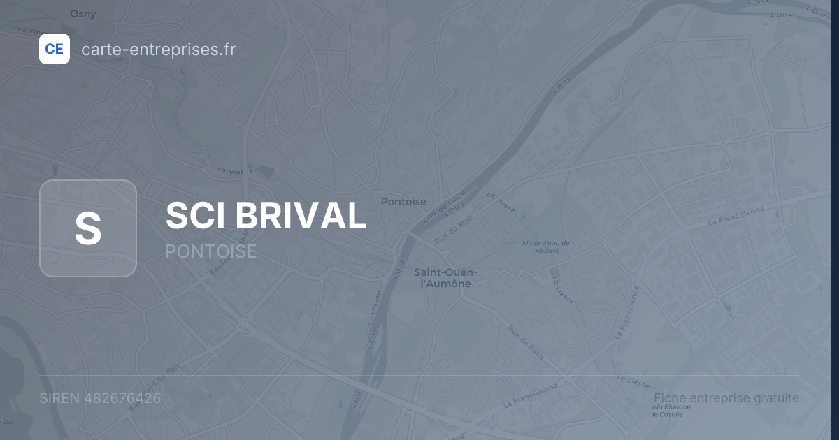 SCI BRIVAL — 482676426 — fiche entreprise