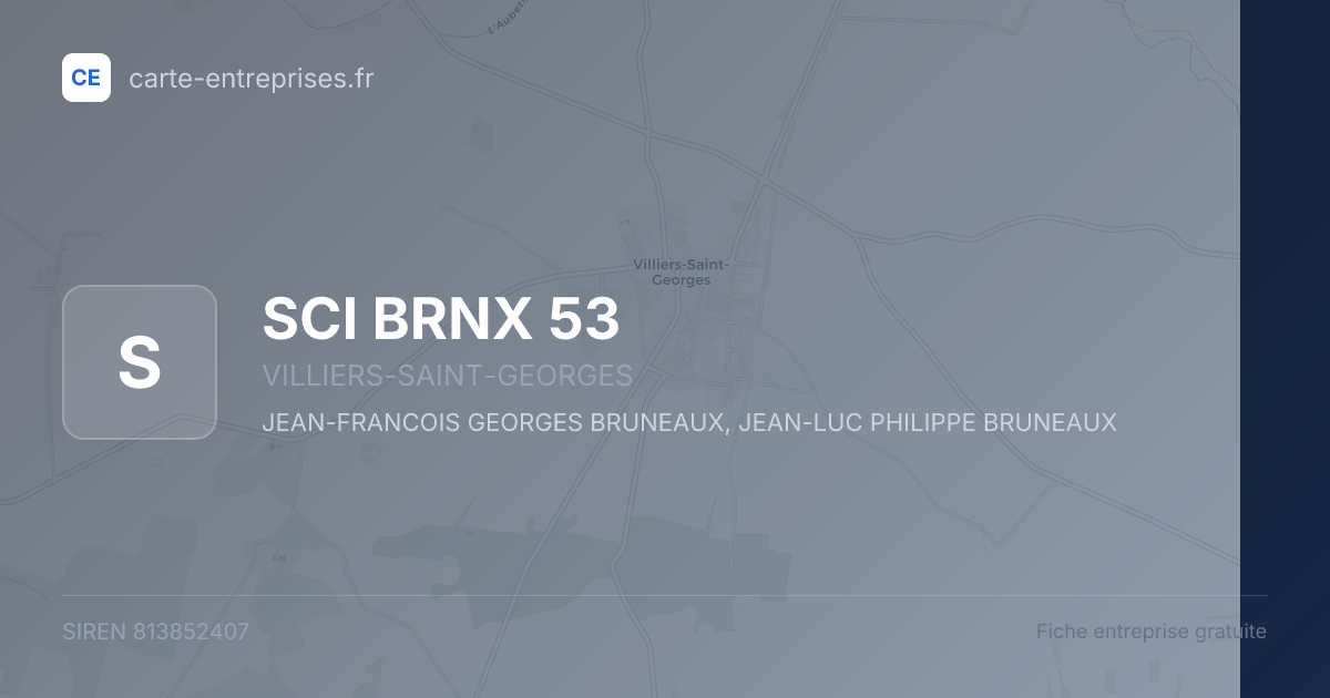 SCI BRNX 53 — 813852407 — fiche entreprise