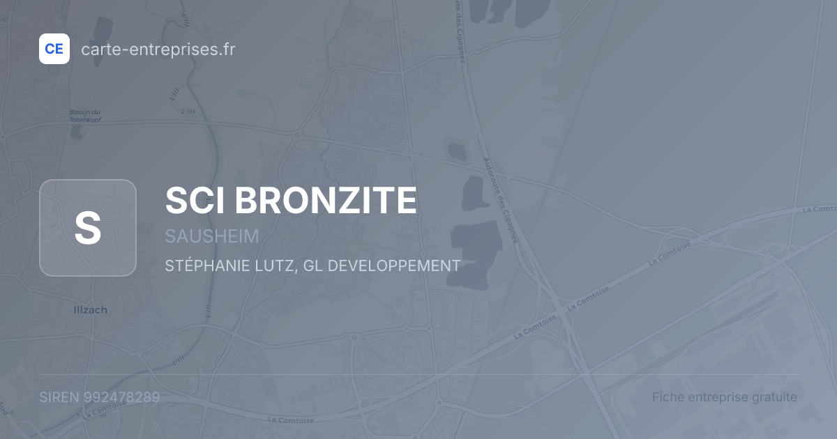 SCI BRONZITE — 992478289 — fiche entreprise