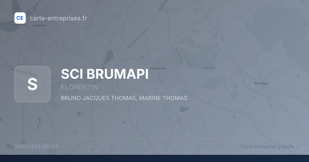 SCI BRUMAPI — 894495159 — fiche entreprise