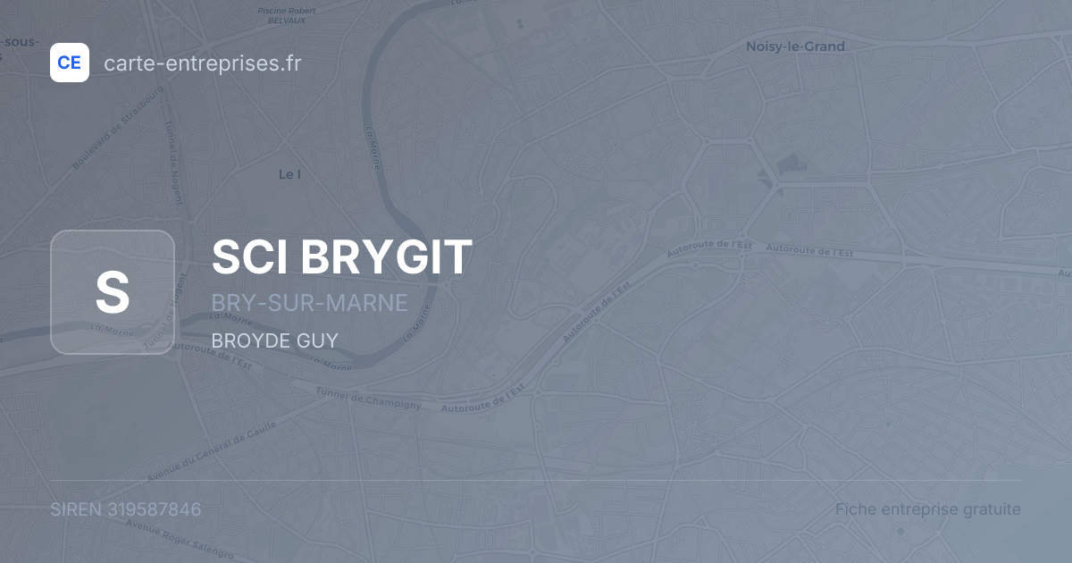SCI BRYGIT — 319587846 — fiche entreprise