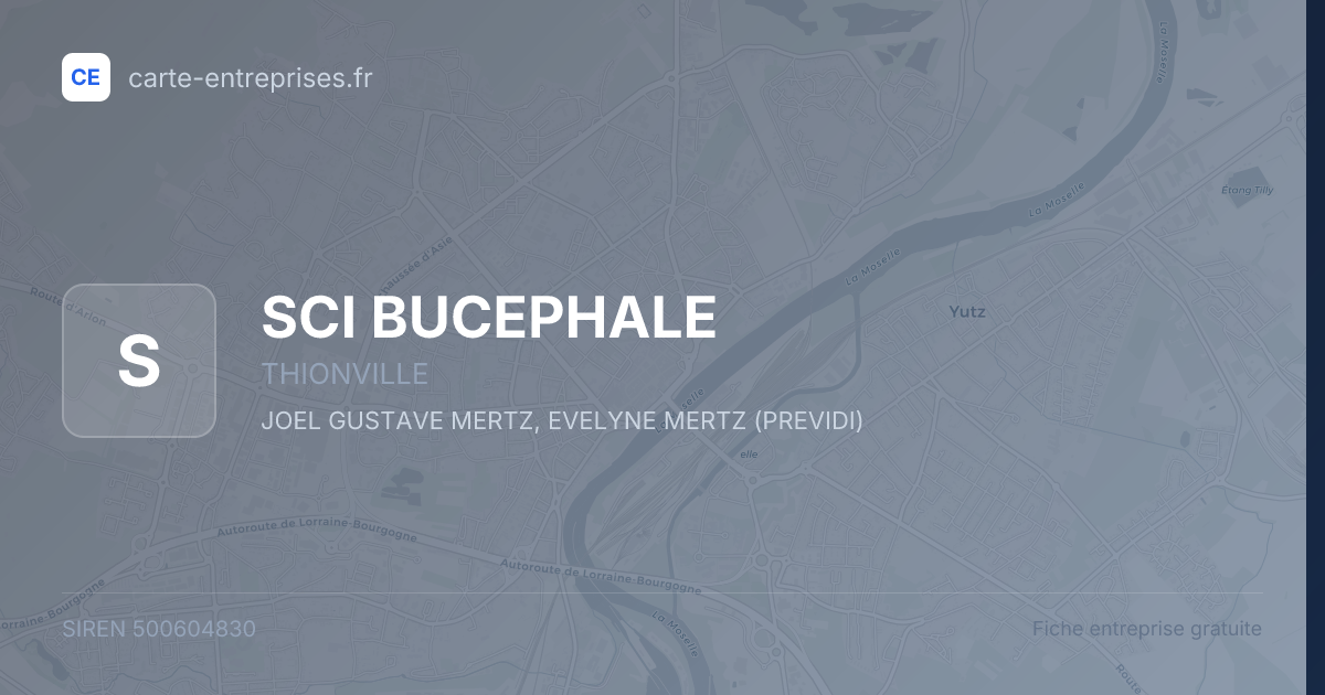 SCI BUCEPHALE — 500604830 — fiche entreprise