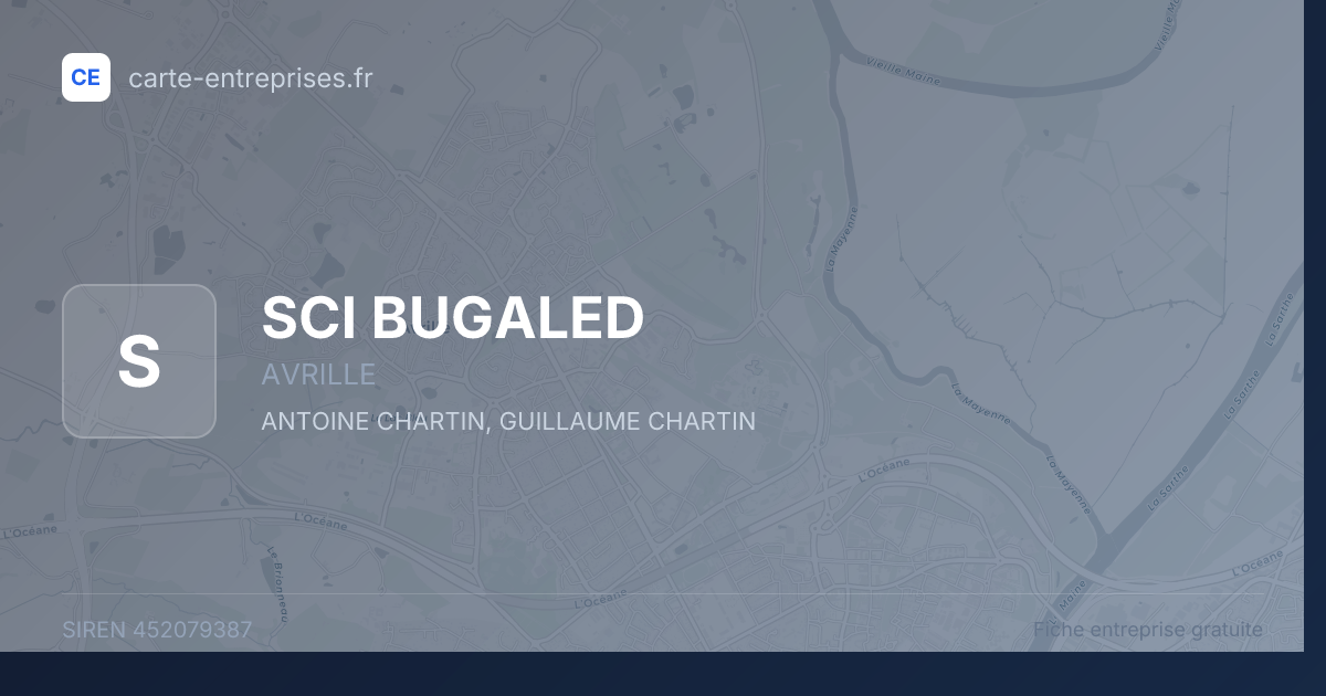 SCI BUGALED — 452079387 — fiche entreprise