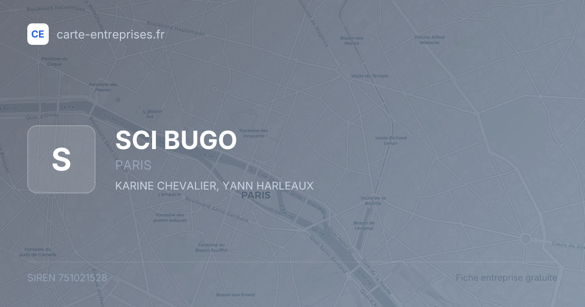 SCI BUGO — 751021528 — fiche entreprise