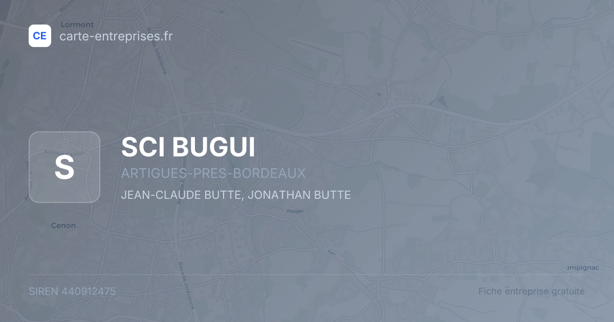 SCI BUGUI — 440912475 — fiche entreprise