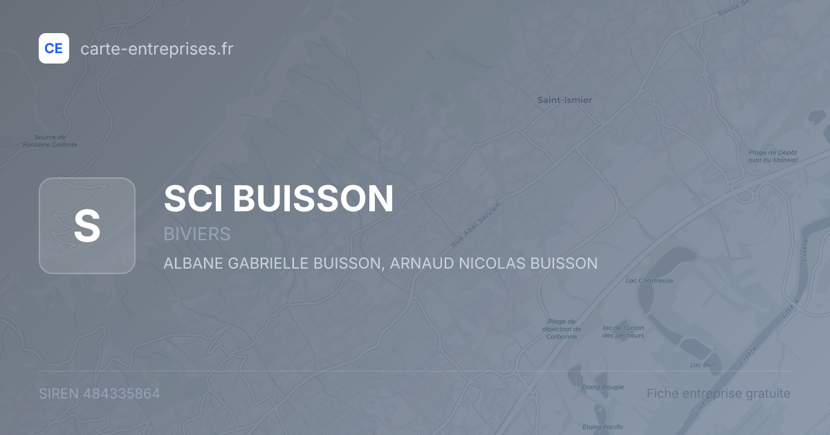 SCI BUISSON — 484335864 — fiche entreprise