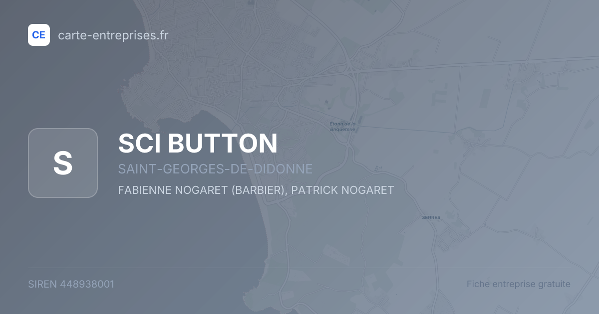 SCI BUTTON — 448938001 — fiche entreprise