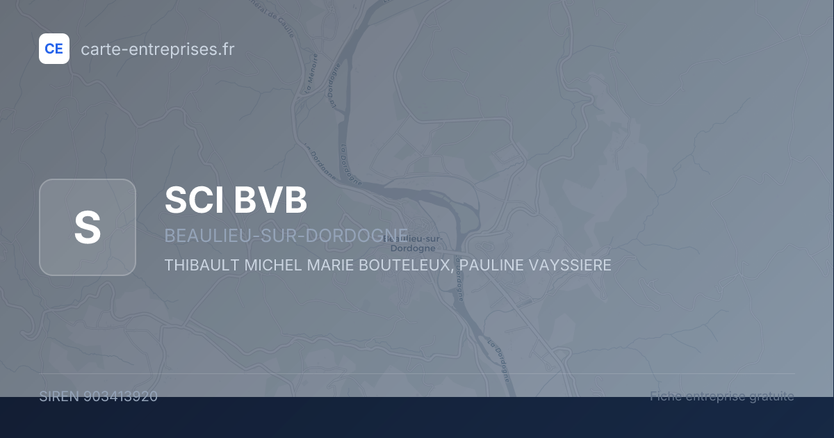 SCI BVB — 903413920 — fiche entreprise