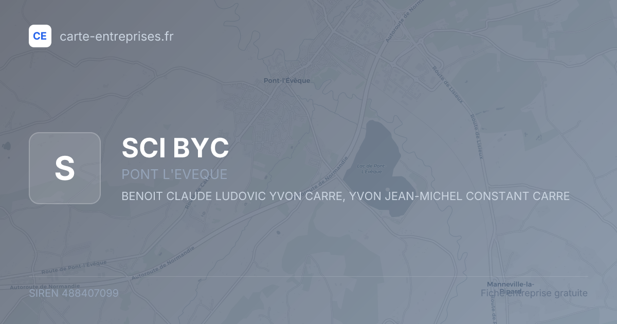 SCI BYC — 488407099 — fiche entreprise
